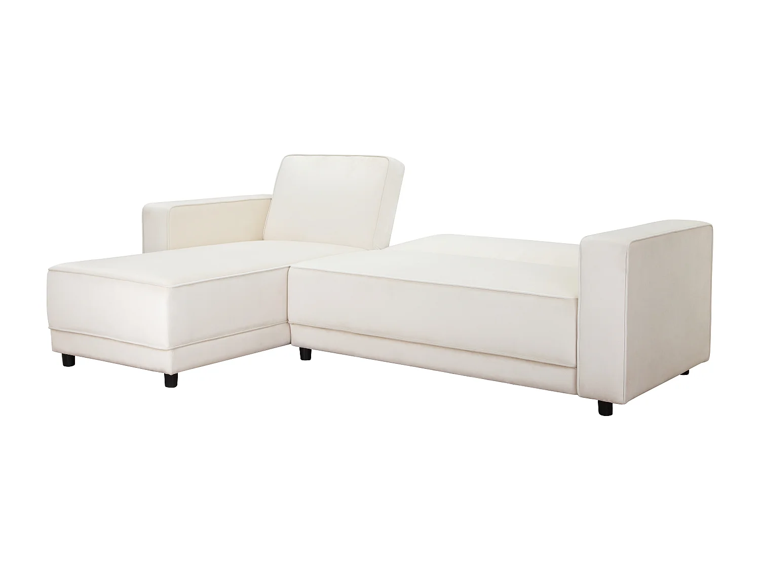 Allie | Sofabed L-Shape en velours crème