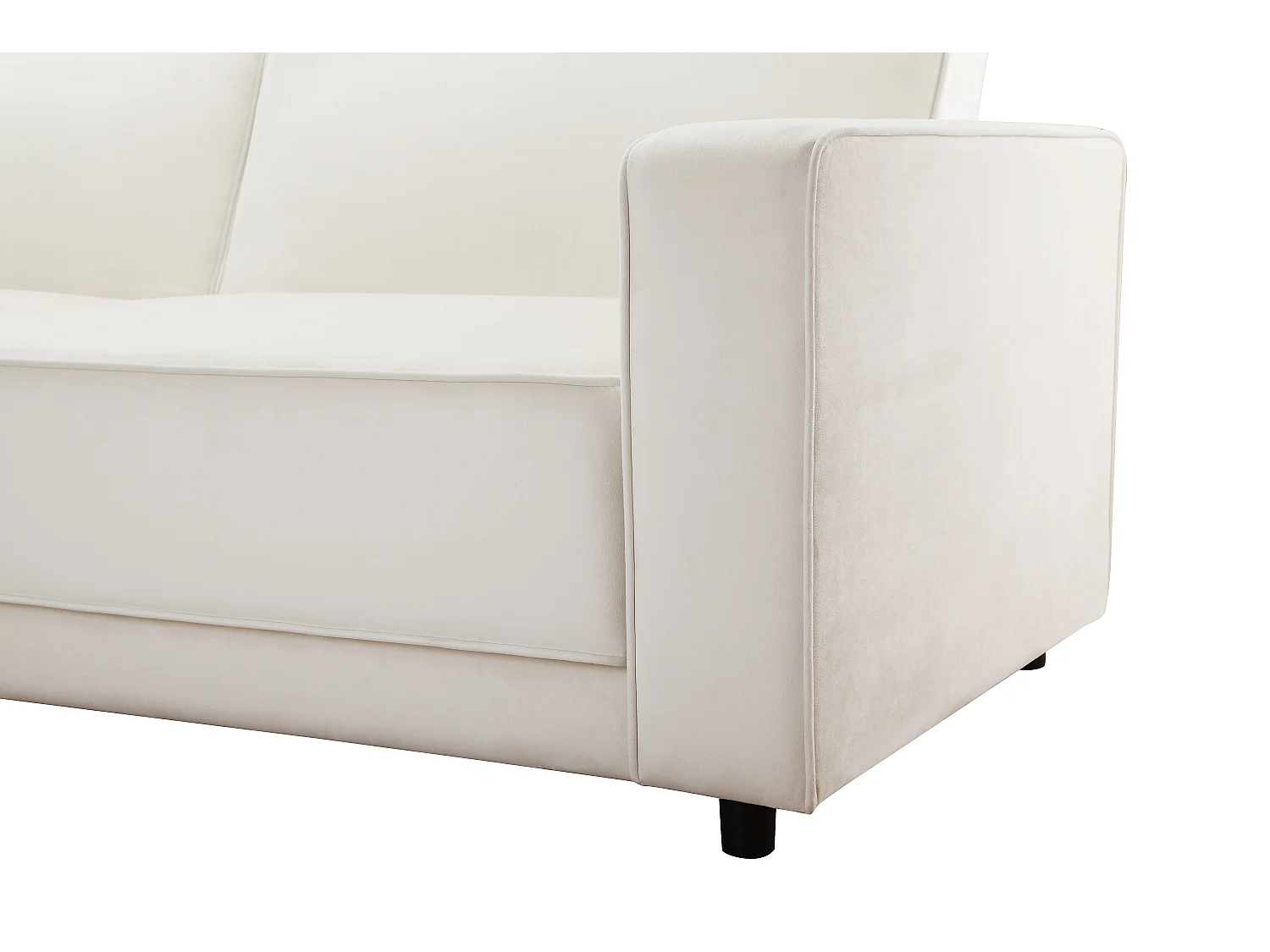 Allie | Sofabed L-Shape en velours crème