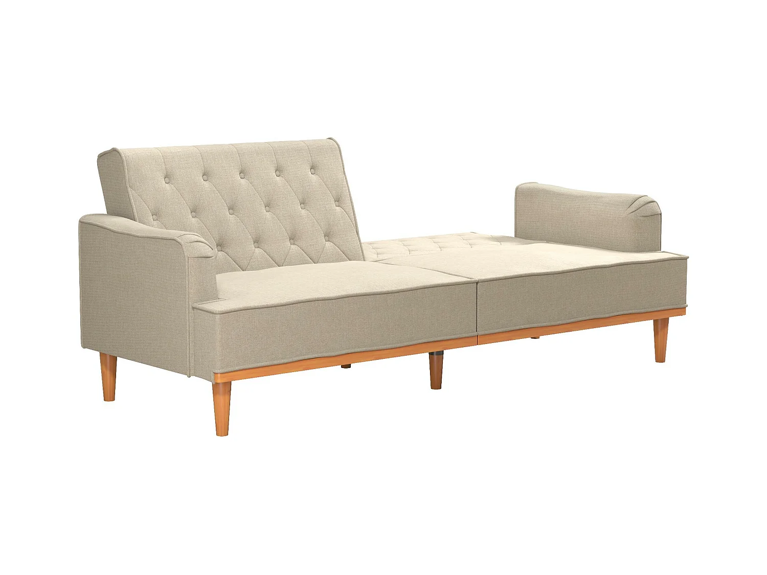 Stella | Canapé lit 3 places en lin tan