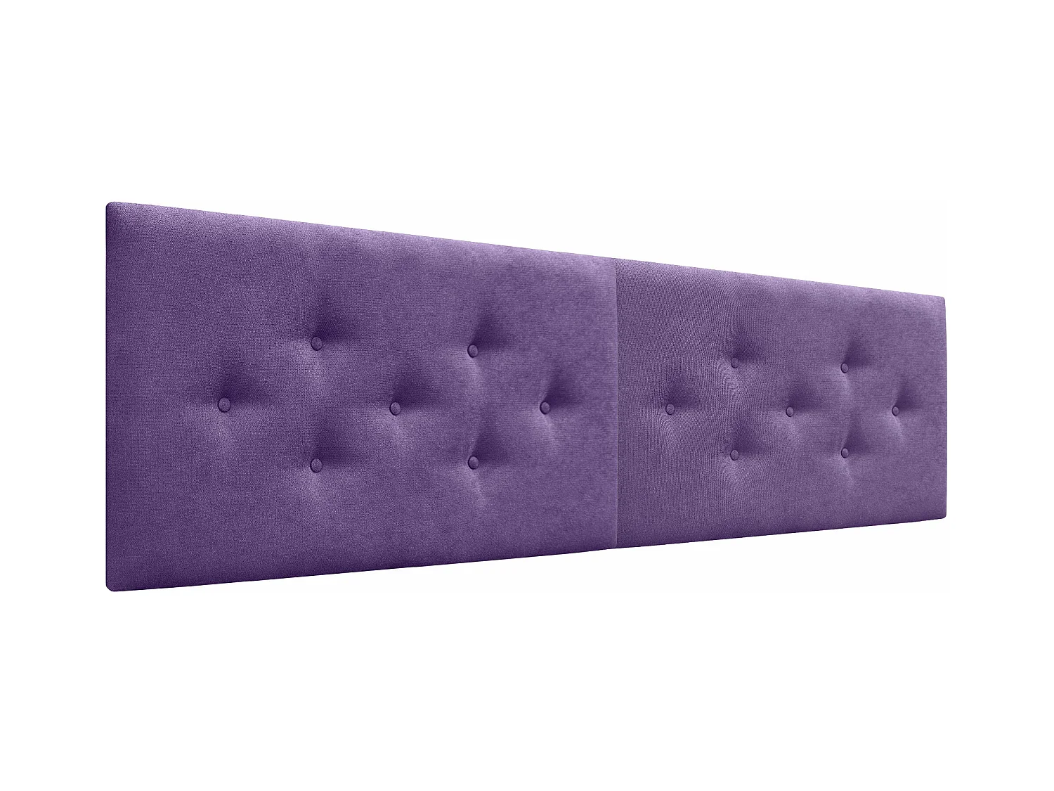DHOME Tête de Lit en Tissu ACUALINE avec 3 Rangées Entrelacées de Boutons Tête de Lit Capitonnée de Luxe(Lilas, 220cm (2 pièces))