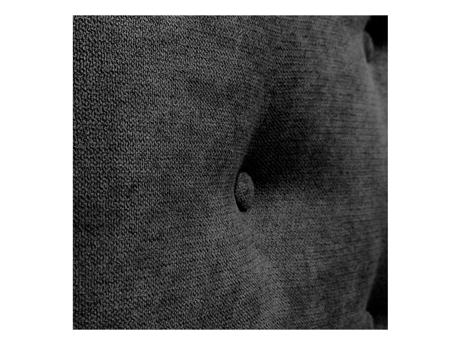 DHOME Tête de Lit en Tissu ACUALINE avec 3 Rangées Entrelacées de Boutons Tête de Lit Capitonnée de Luxe(Noir, 210cm (2 pièces))