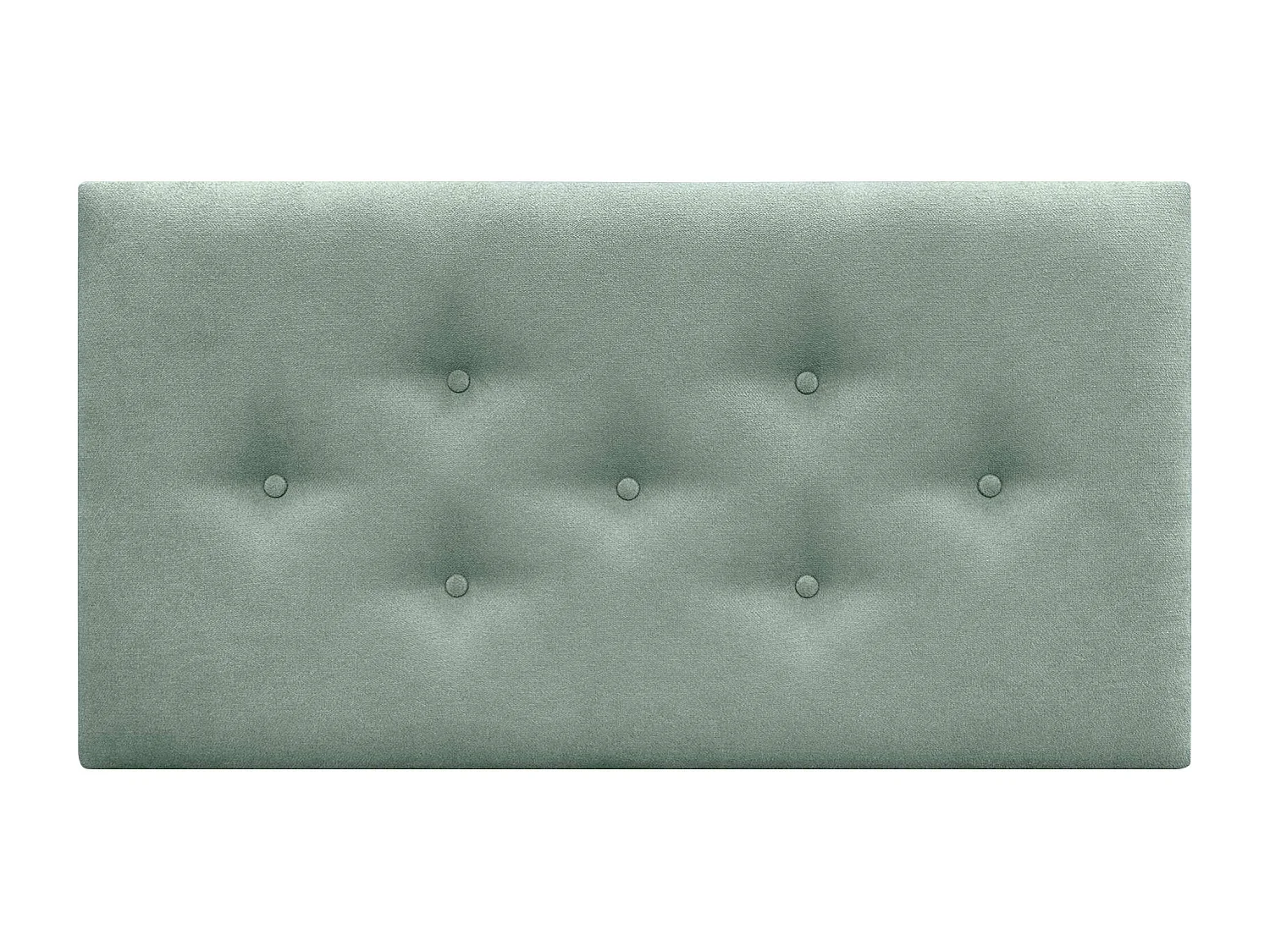 DHOME Tête de Lit en Tissu ACUALINE avec 3 Rangées Entrelacées de Boutons Tête de Lit Capitonnée de Luxe(Vert d’eau, 105cm)