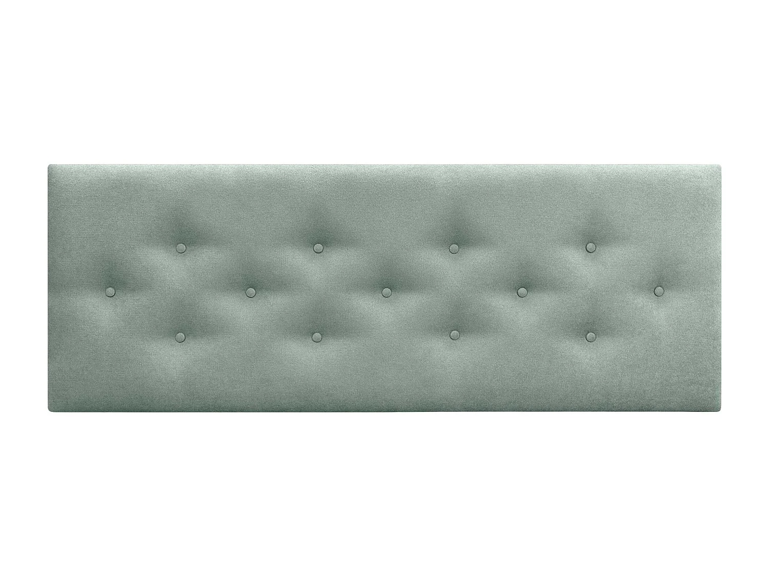 DHOME Tête de Lit en Tissu ACUALINE avec 3 Rangées Entrelacées de Boutons Tête de Lit Capitonnée de Luxe(Vert d’eau, 145cm)