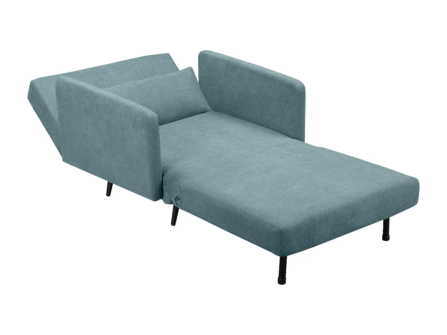 Mallory | Lit de jour avec accoudoirs en pétrole