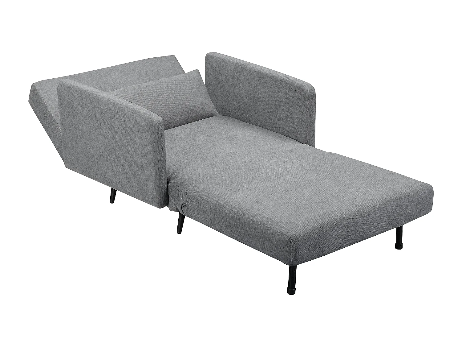 Mallory | Lit de jour avec accoudoirs en anthracite