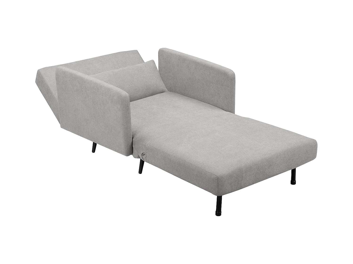 Mallory | Lit de jour avec accoudoirs en Gris