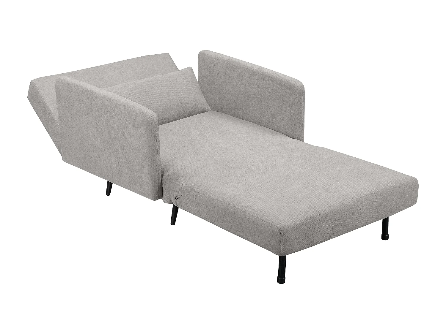 Mallory | Tagesbett mit Armlehnen in Hellgrau