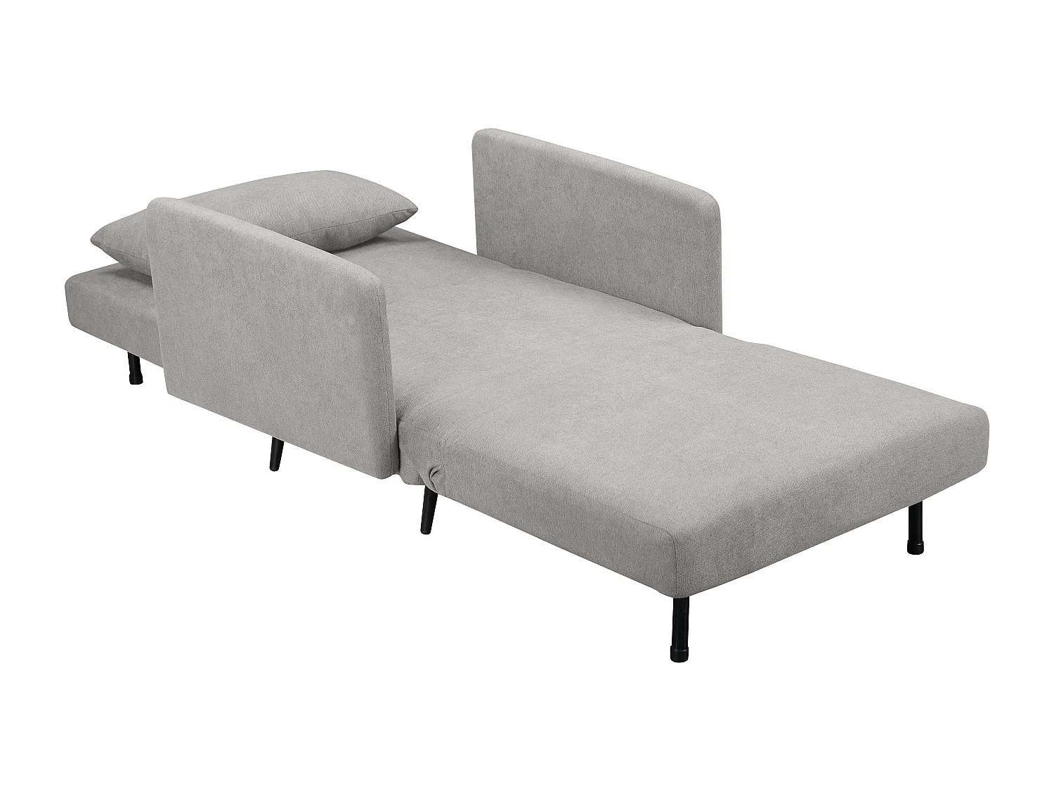 Mallory | Tagesbett mit Armlehnen in Hellgrau