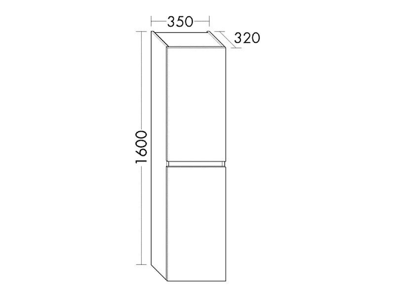 Pack meuble de salle de bain double vasque 120 cm chêne BURGBAD Joline + colonne