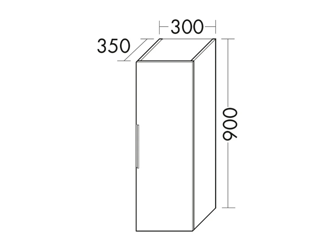 Meuble vasque 120 cm BURGBAD Olena en décaler chêne clair + colonne