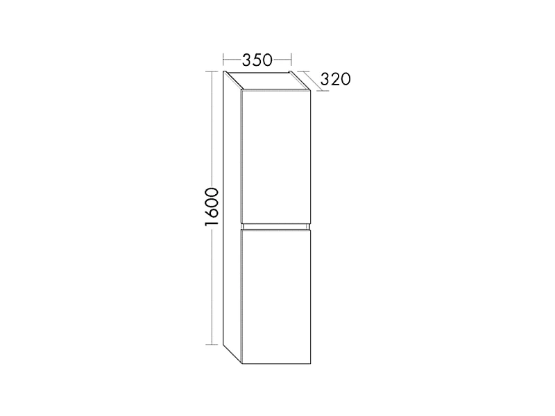 Pack meuble de salle de bain double vasque 120 cm blanc mat BURGBAD Joline + colonne