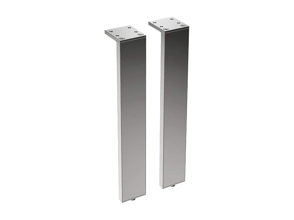 Pack meuble de salle de bain double vasque 120 cm blanc mat BURGBAD Joline + colonne