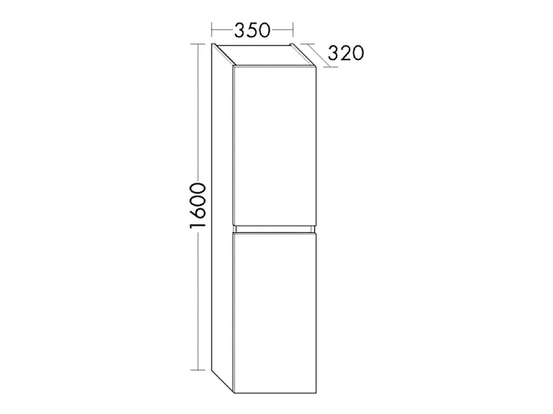 Pack meuble de salle de bain double vasque 120 cm blanc mat BURGBAD Joline + colonne
