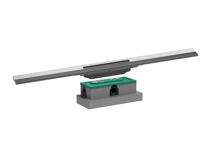 Caniveau de douche HANSGROHE RainDrain Flex 80 Chromé + Corps encastré standard