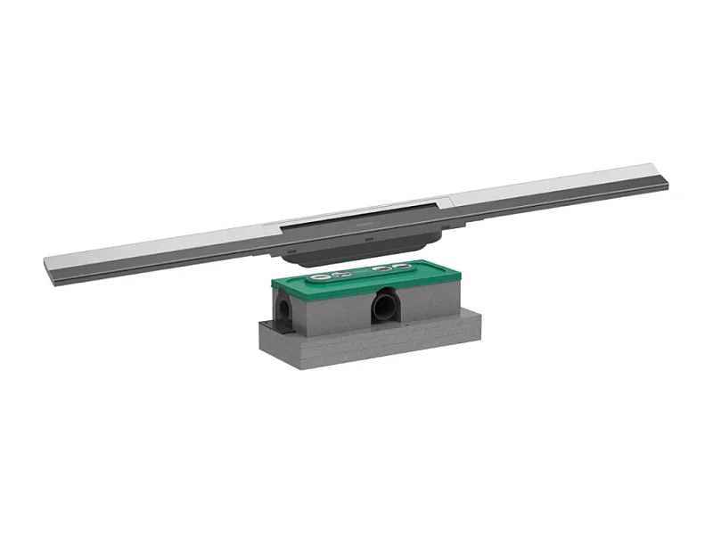 Caniveau de douche HANSGROHE RainDrain Flex 80 Chromé + Corps encastré standard