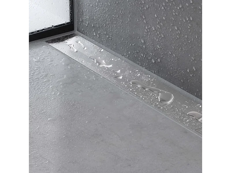 Caniveau de douche HANSGROHE RainDrain Flex 90 Chromé + Corps encastré standard