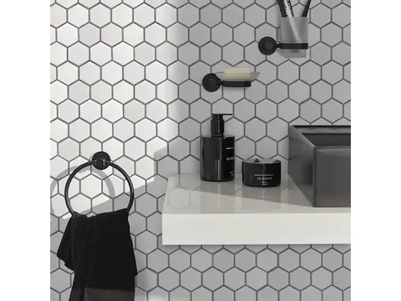 Anneau porte-serviettes JACOB DELAFON EO noir mat