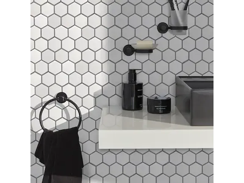 Anneau porte-serviettes JACOB DELAFON EO noir mat