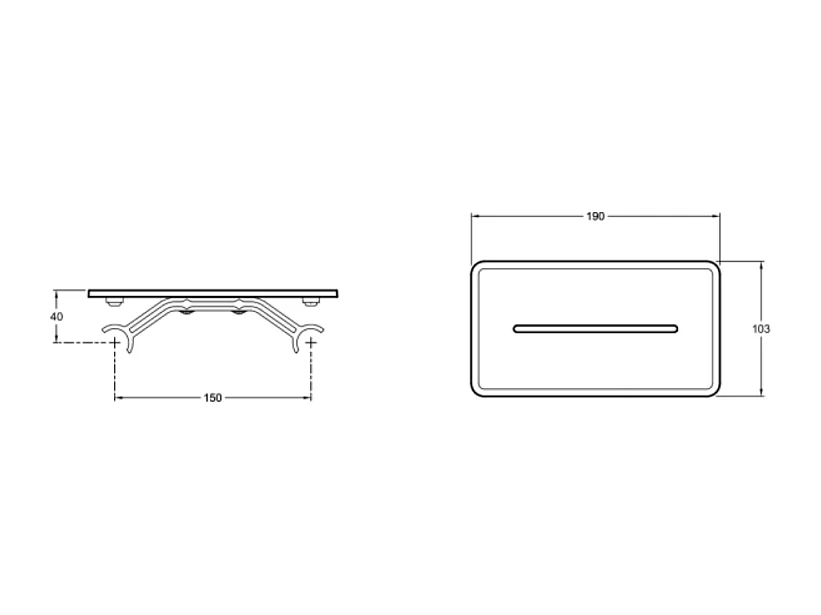 Tablette de douche JACOB DELAFON installation sur mitigeur de douche noir mat
