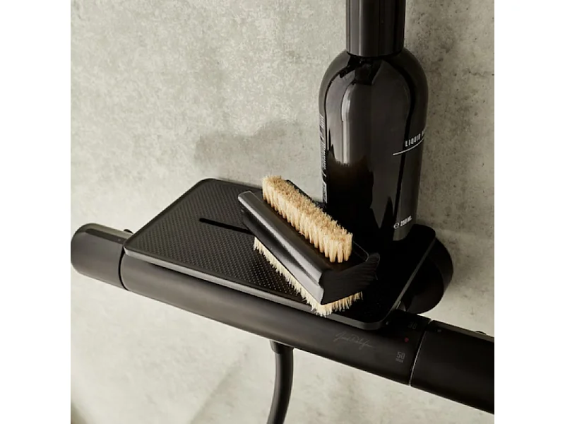 Tablette de douche JACOB DELAFON installation sur mitigeur de douche noir mat