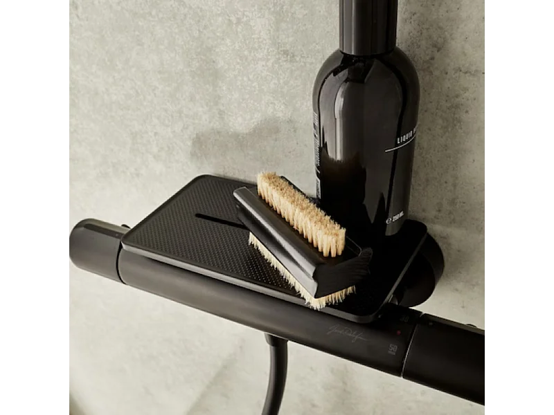 Tablette de douche JACOB DELAFON installation sur mitigeur de douche noir mat