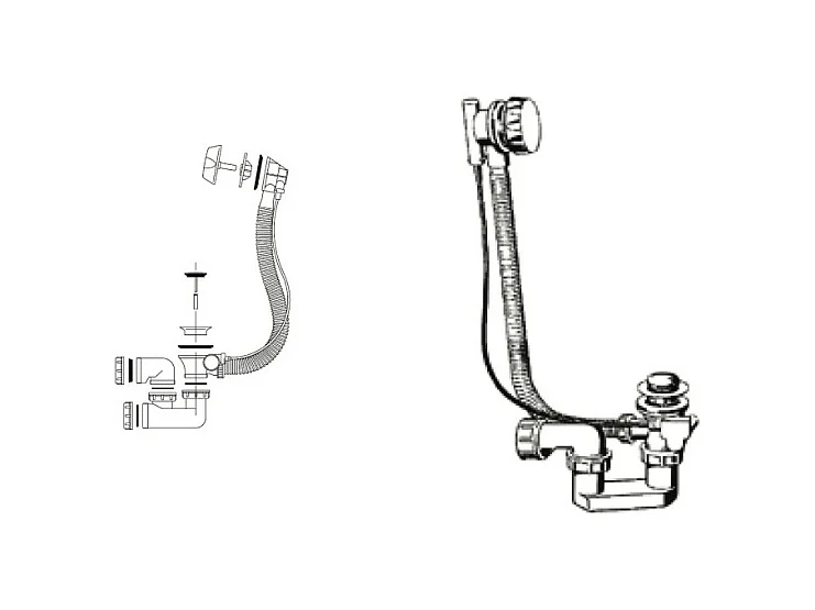 Vidage baignoire chromé IDEAL STANDARD