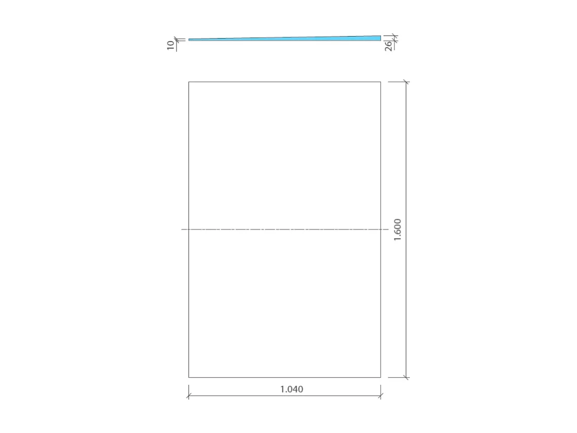 Pack receveur de douche pré-penté 104 x 160 x 2,6 cm WEDI Fundo Flex bois + bonde horizontale + écoulement linéaire + support