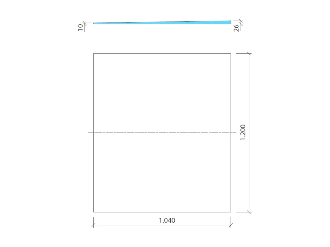 Pack receveur de douche pré-penté 104 x 120 x 2,6 cm WEDI Fundo Flex bois +bonde horizontal+écoulement+support+colle+kit étanche