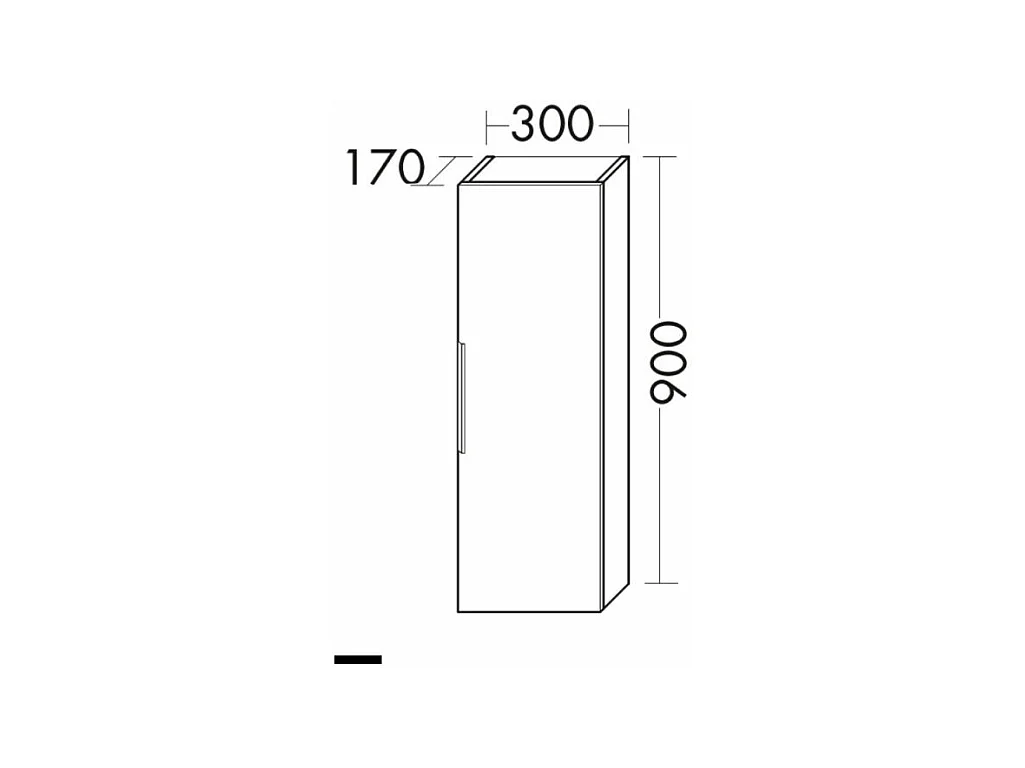 Meuble vasque 60 cm BURGBAD Olena chêne clair + colonne de salle de bain