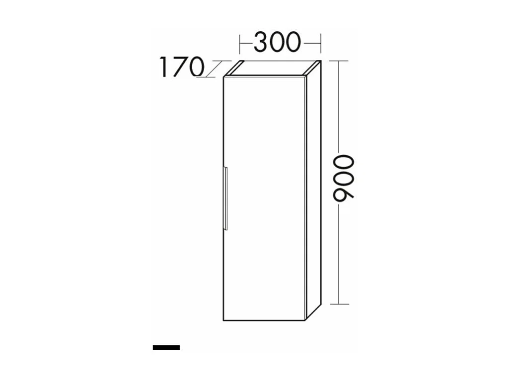 Meuble vasque 60 cm BURGBAD Olena chêne clair + colonne de salle de bain