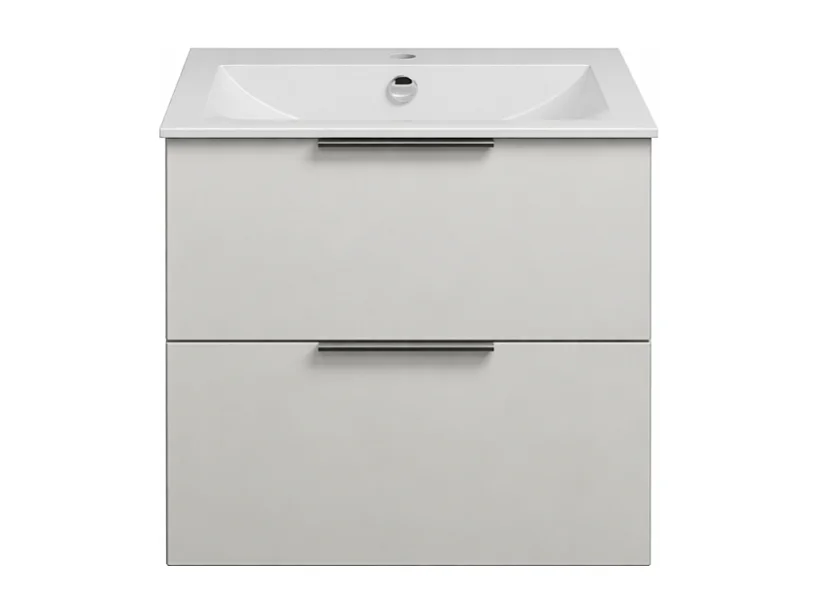 Meuble vasque 60 cm BURGBAD Olena blanc brillant