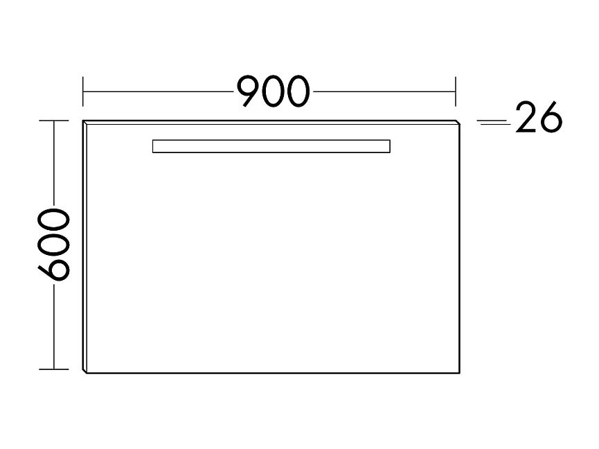 Meuble vasque 90 cm BURGBAD Olena en décalé blanc brillant + miroir