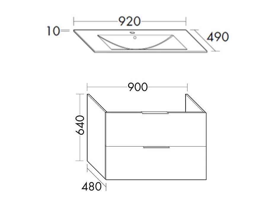 Meuble vasque 90 cm BURGBAD Olena chêne clair
