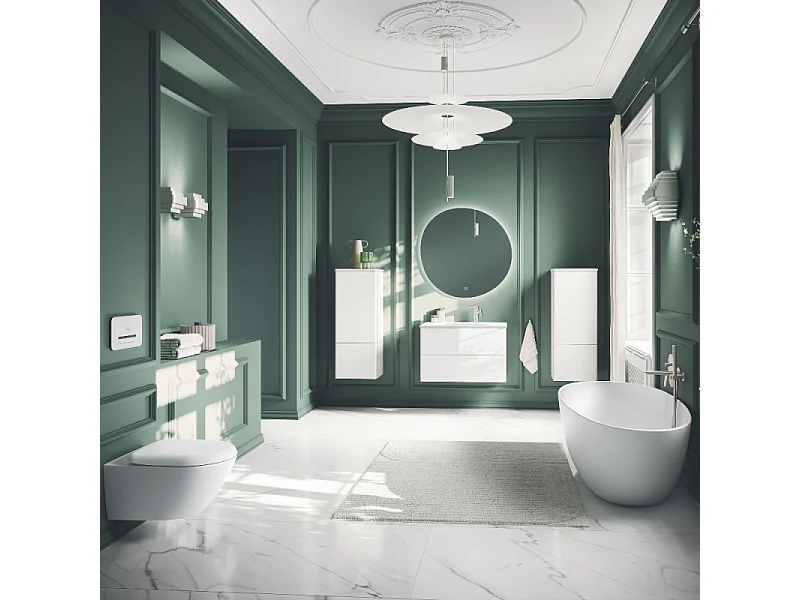 Baignoire ilot VILLEROY ET BOCH Antao quaryl blanc