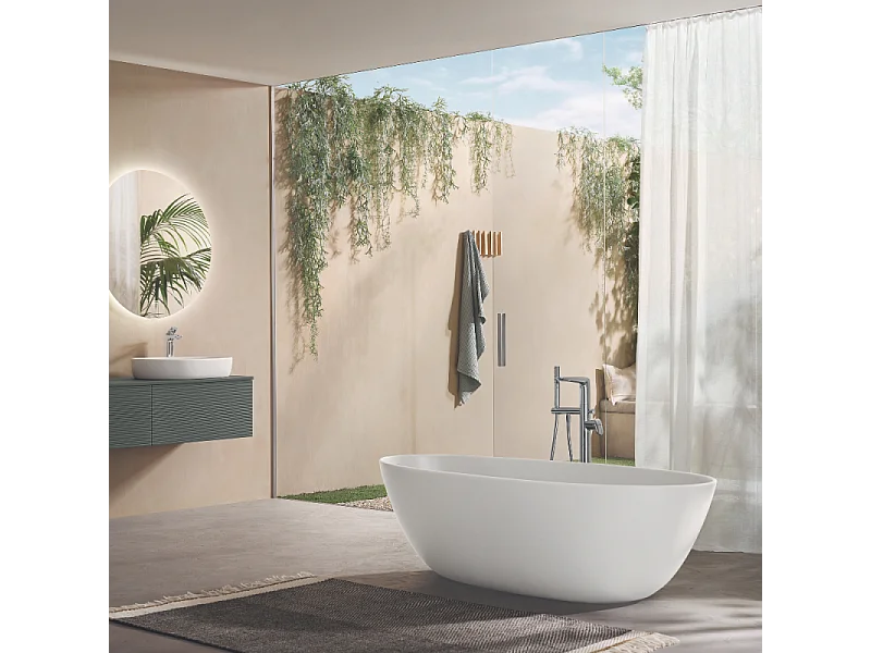 Baignoire ilot VILLEROY ET BOCH Antao quaryl blanc