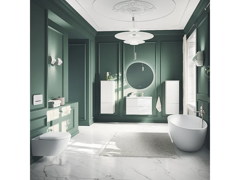 Baignoire ilot VILLEROY ET BOCH Antao quaryl blanc