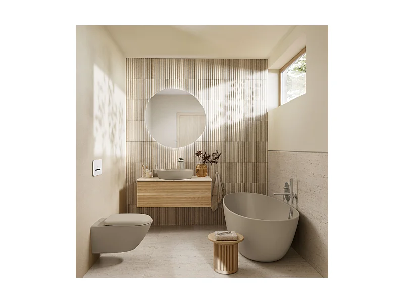 Baignoire ilot VILLEROY ET BOCH Antao quaryl beige