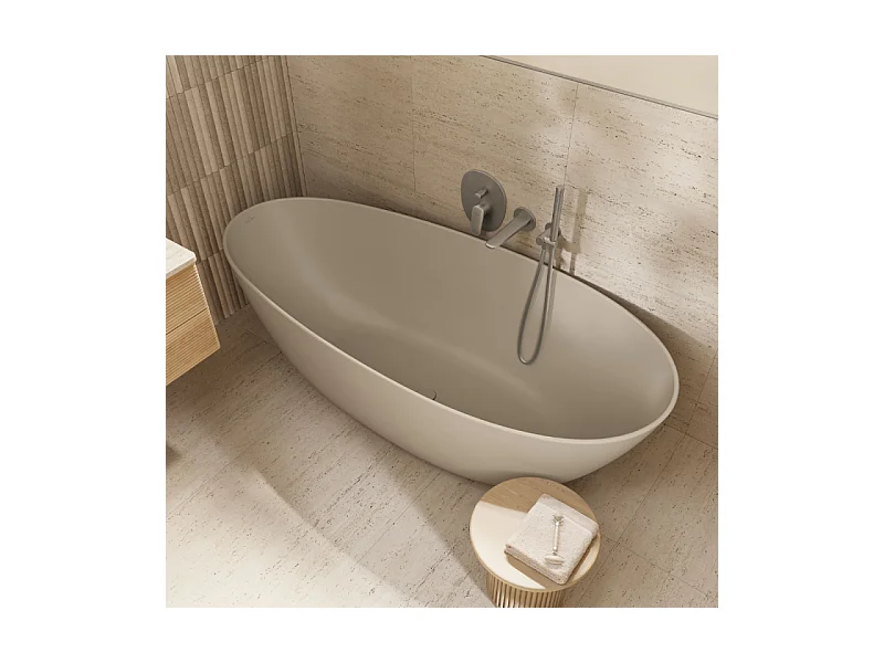 Baignoire ilot VILLEROY ET BOCH Antao quaryl beige