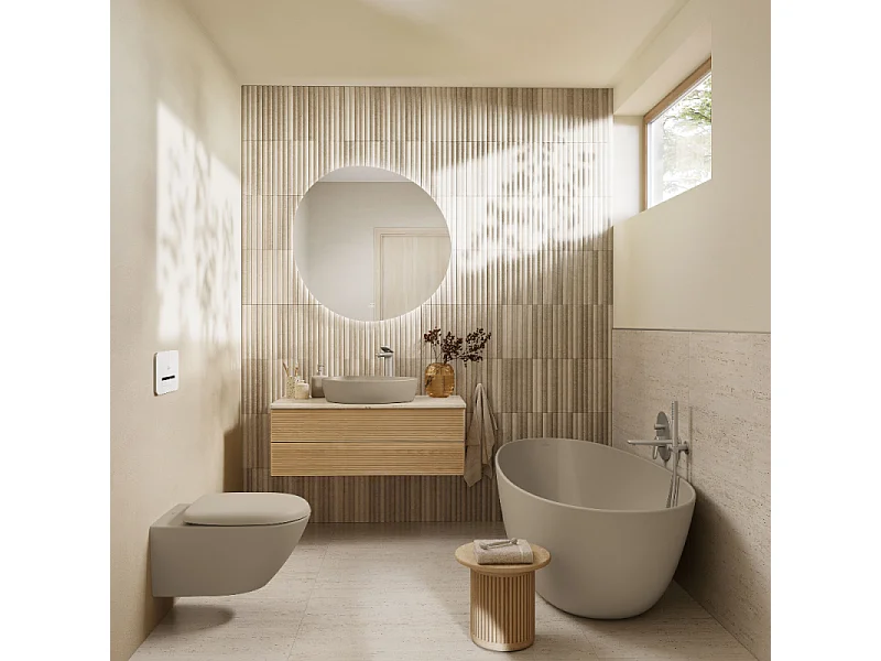 Baignoire ilot VILLEROY ET BOCH Antao quaryl beige