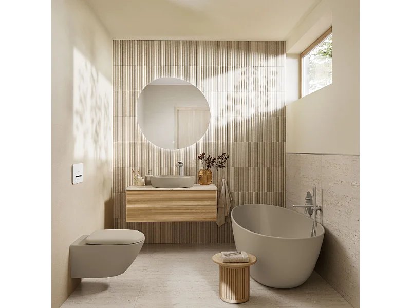 Baignoire ilot VILLEROY ET BOCH Antao quaryl beige