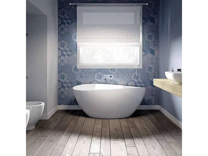 JACUZZI Baignoire ilot 150 X 80 ilot illusion White acrylique