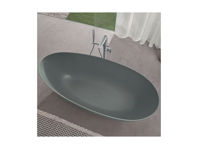 Baignoire ilot VILLEROY ET BOCH Antao quaryl vert