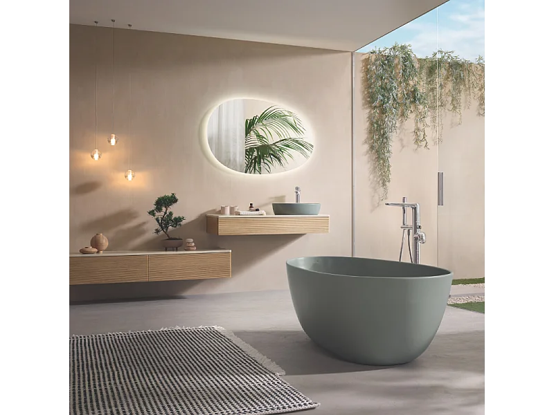 Baignoire ilot VILLEROY ET BOCH Antao quaryl vert
