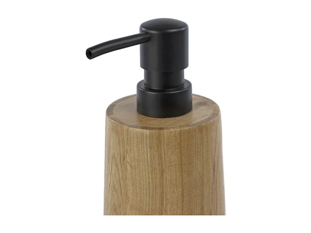 Lot d'accessoires WC DEBLANCH OAK brosse wc bois + distributeur bois