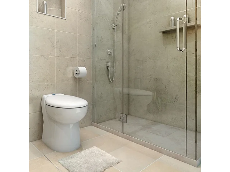 WC broyeur compact WATERMATIC W30SP avec abattant frein de chute