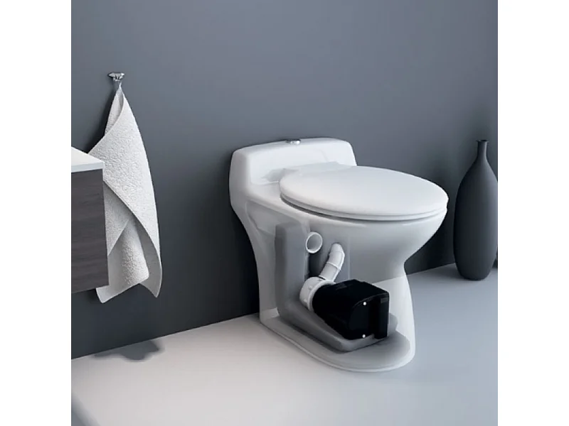 WC broyeur compact WATERMATIC W30SP avec abattant frein de chute