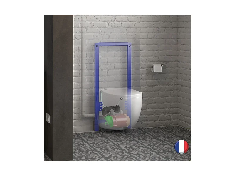 WC broyeur suspendu WATERMATIC W40SP Silence avec abattant