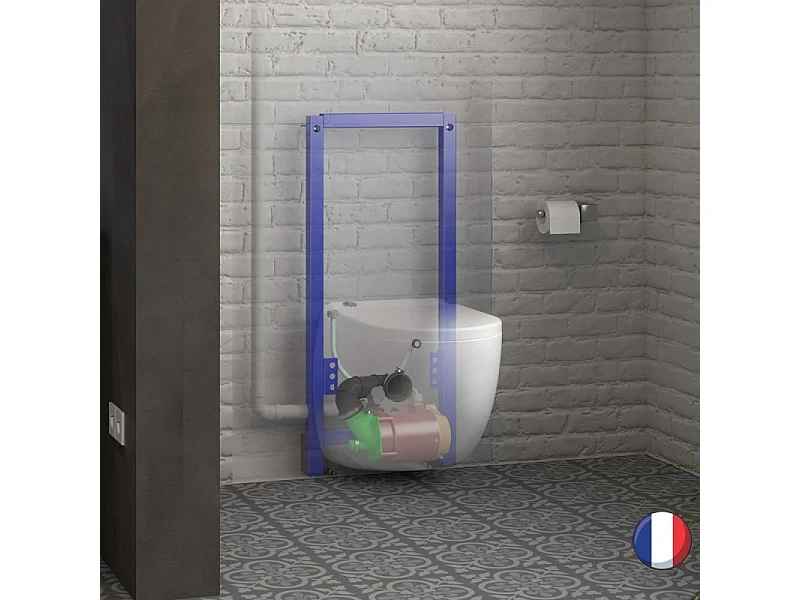 WC broyeur suspendu WATERMATIC W40SP Silence avec abattant