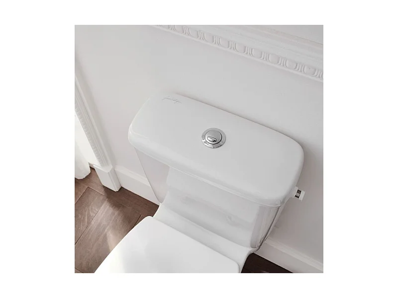 WC à poser sans bride JACOB DELAFON Gaspard + Tabouret physiologique blanc