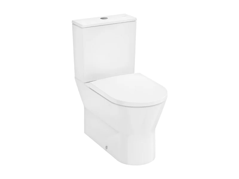 WC à poser sans bride sortie universelle HANSGROHE Elupura Original S avec abattant